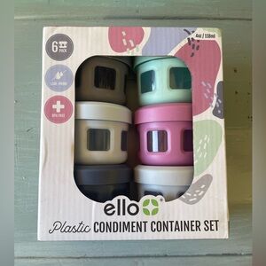 Ello plastic condiment set 6